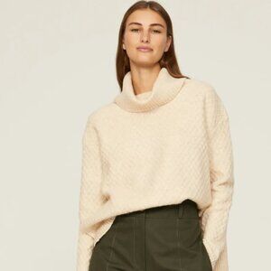 Adam Lippes Marled Turtleneck Sweater Size XS MSRP $300